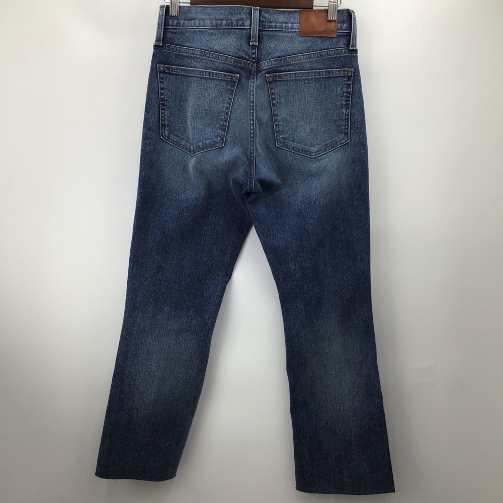J. Crew Billie Demi Boot Crop Dark Blue Jeans - Picture 3 of 12
